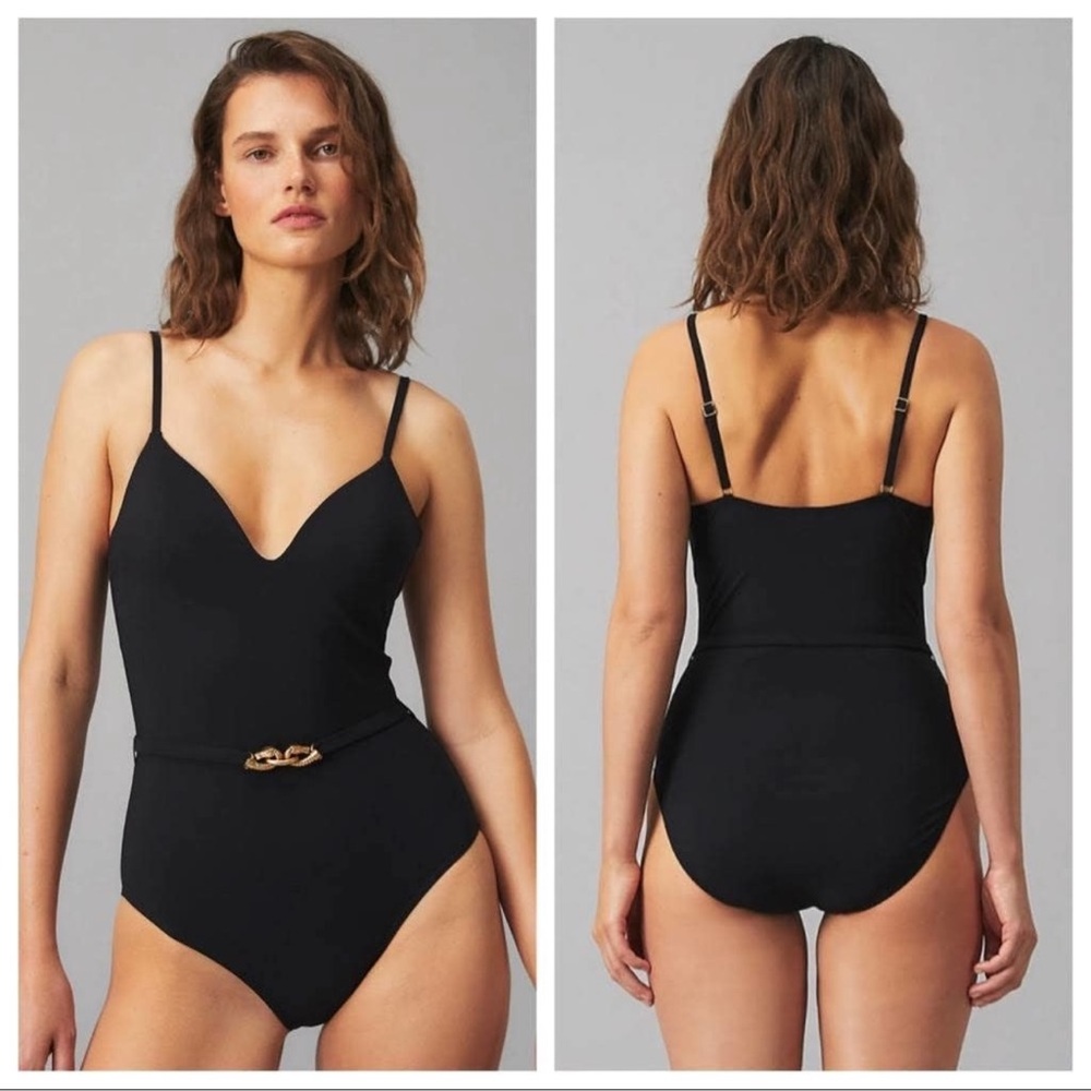 Tory Burch Black One Piece Swimsuit